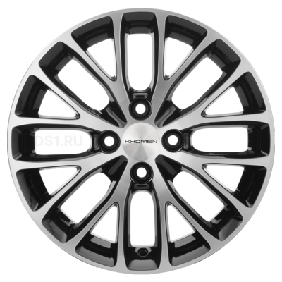Khomen Wheels 6x15/4x100 ET37 D60,1 KHW1506 (Xray) Black-FP