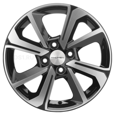 Khomen Wheels 6x15/4x100 ET37 D60,1 KHW1501 (XRay) Black-FP
